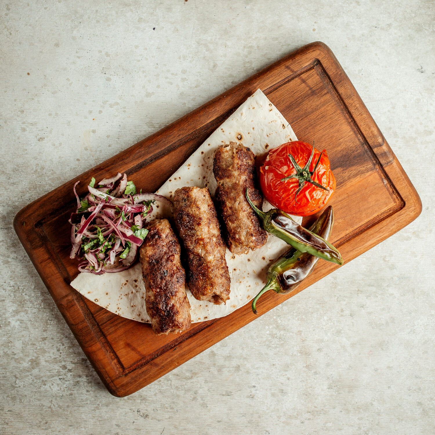 Doner Kebab on Tray